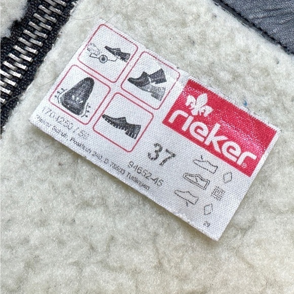 Rieker Fabrizia 52 Smoke Women's Size 37 US 6 Grey Tall H2O-Res Wool Boot - Picture 8 of 8